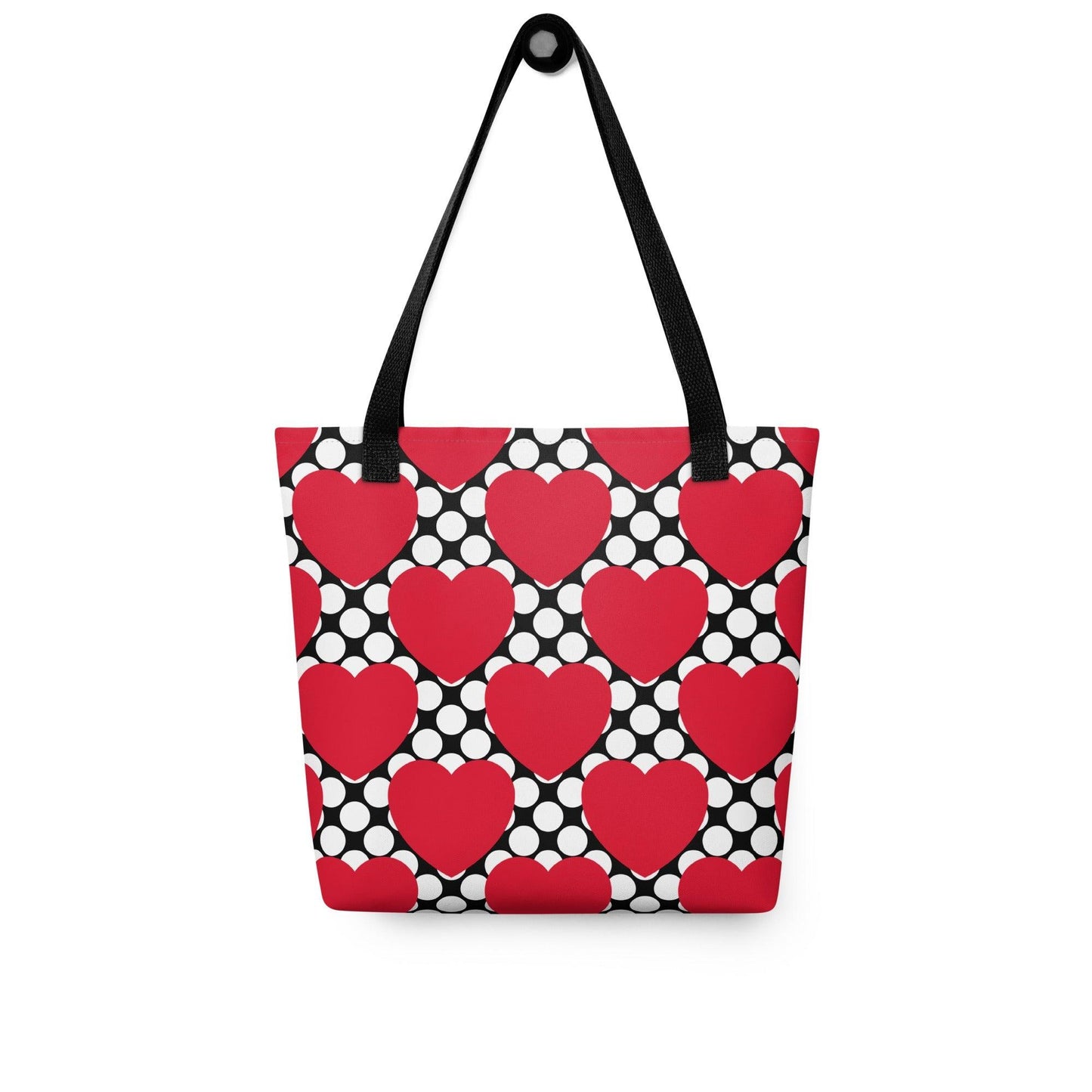 ELLIE LOVE DOT red black - Tote Bag