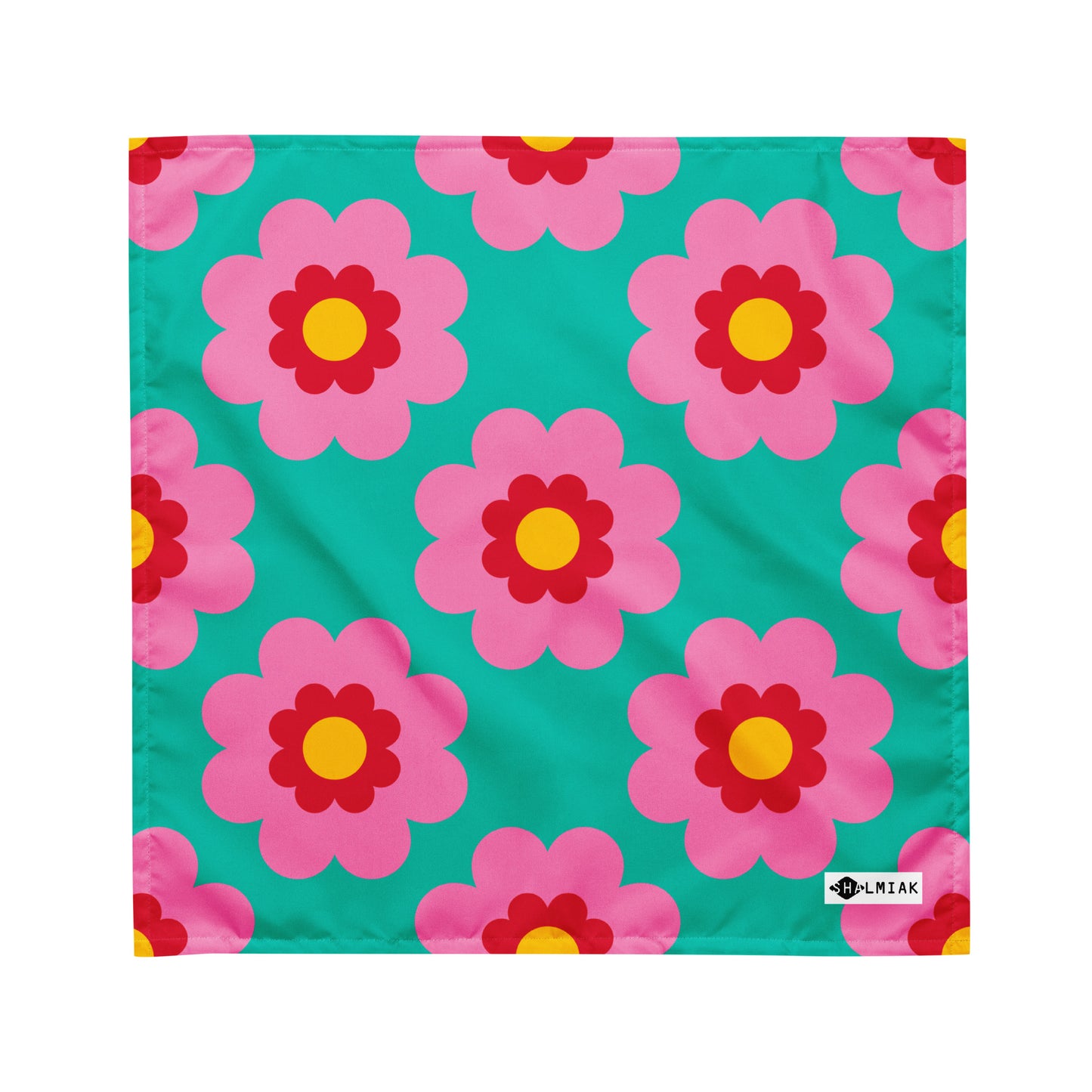 Bandana - FANCY BLOOM pink mint