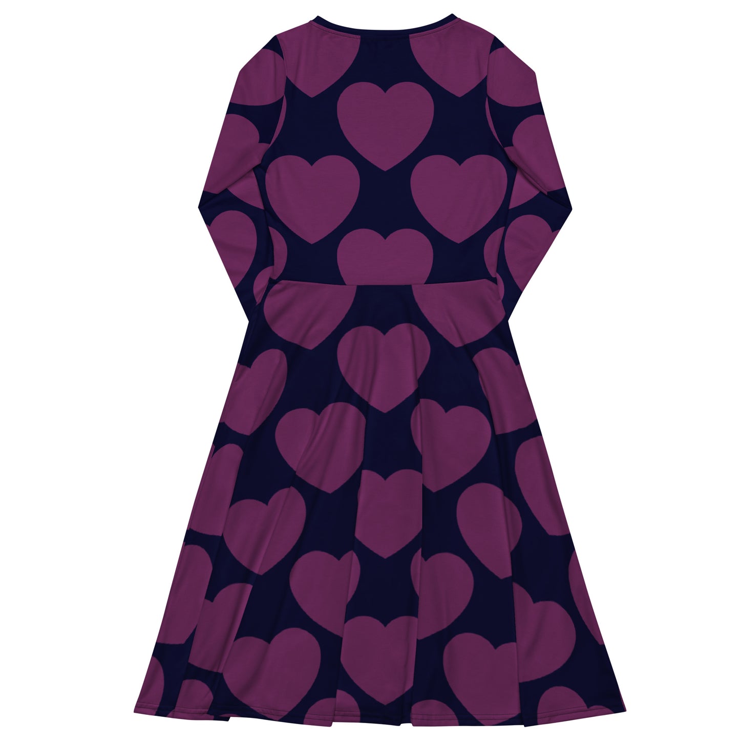 ELLIE LOVE plum - Midi Dress With Pockets