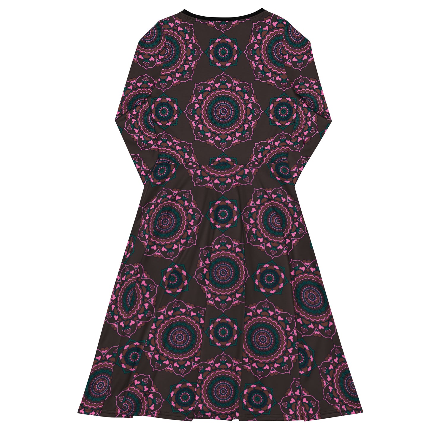 FOREVERMORE pink brown - Midi Dress With Pockets