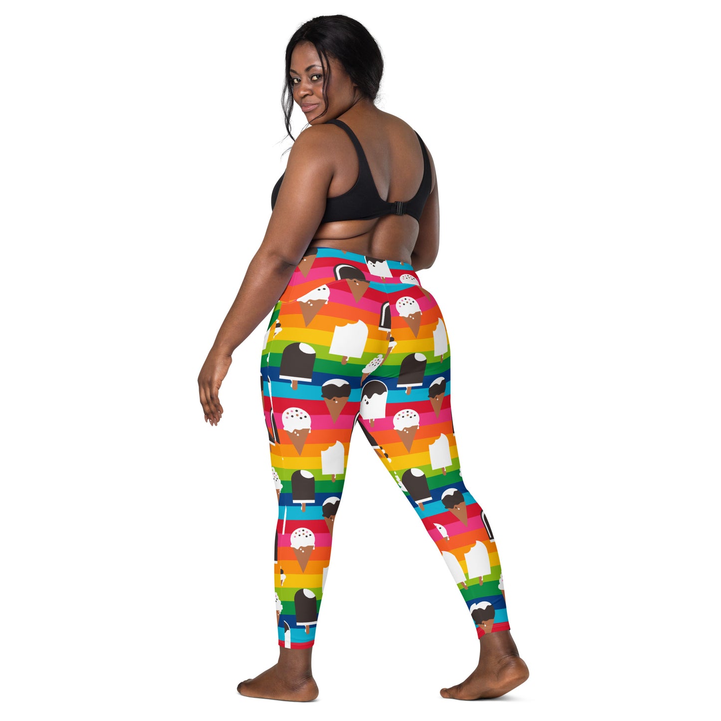 JÄDE rainbow - Leggings with pockets