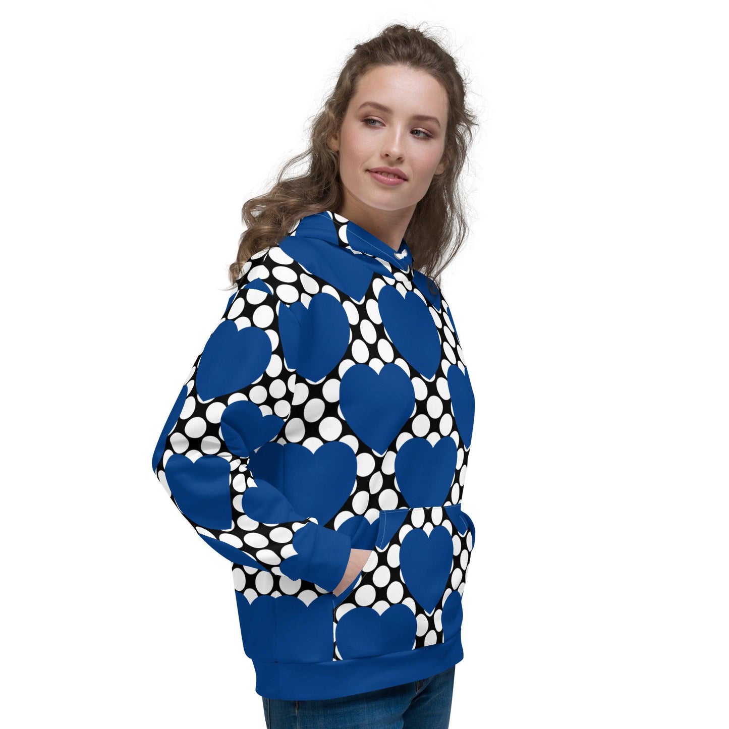 ELLIE LOVE DOT blue black - Hoodie