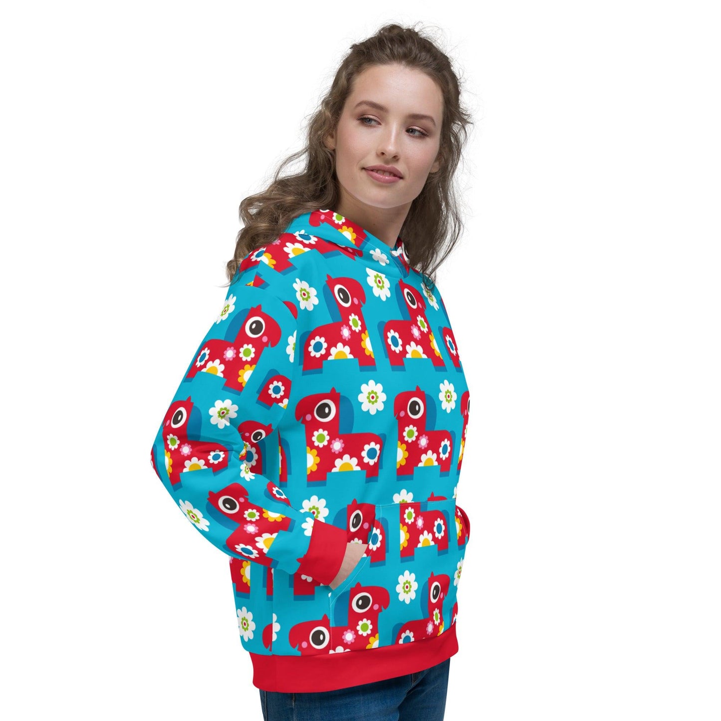 PONY BLOOM turquoise - Hoodie