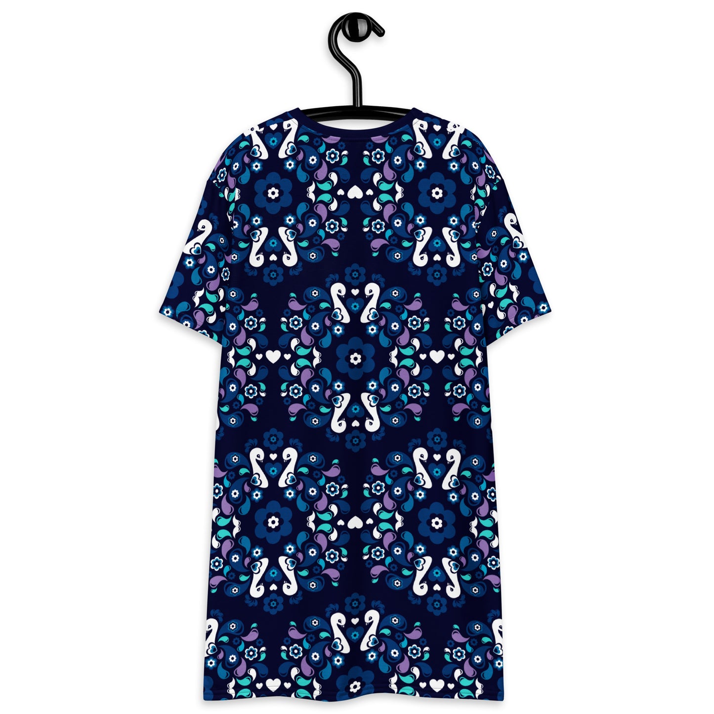 PEACOCK LOVE mystic blue - T-Shirt Dress