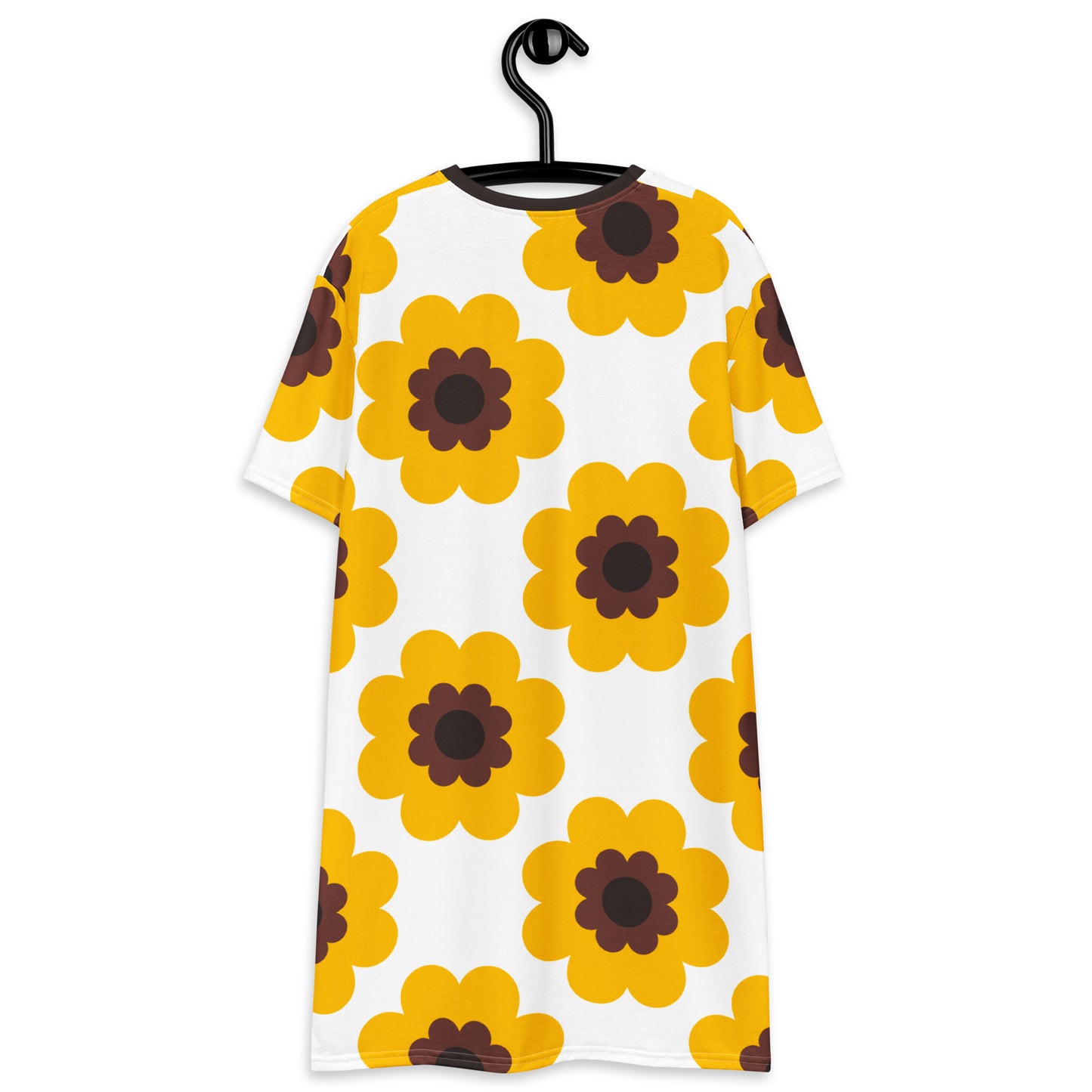 FANCY BLOOM yellow - T-Shirt Dress