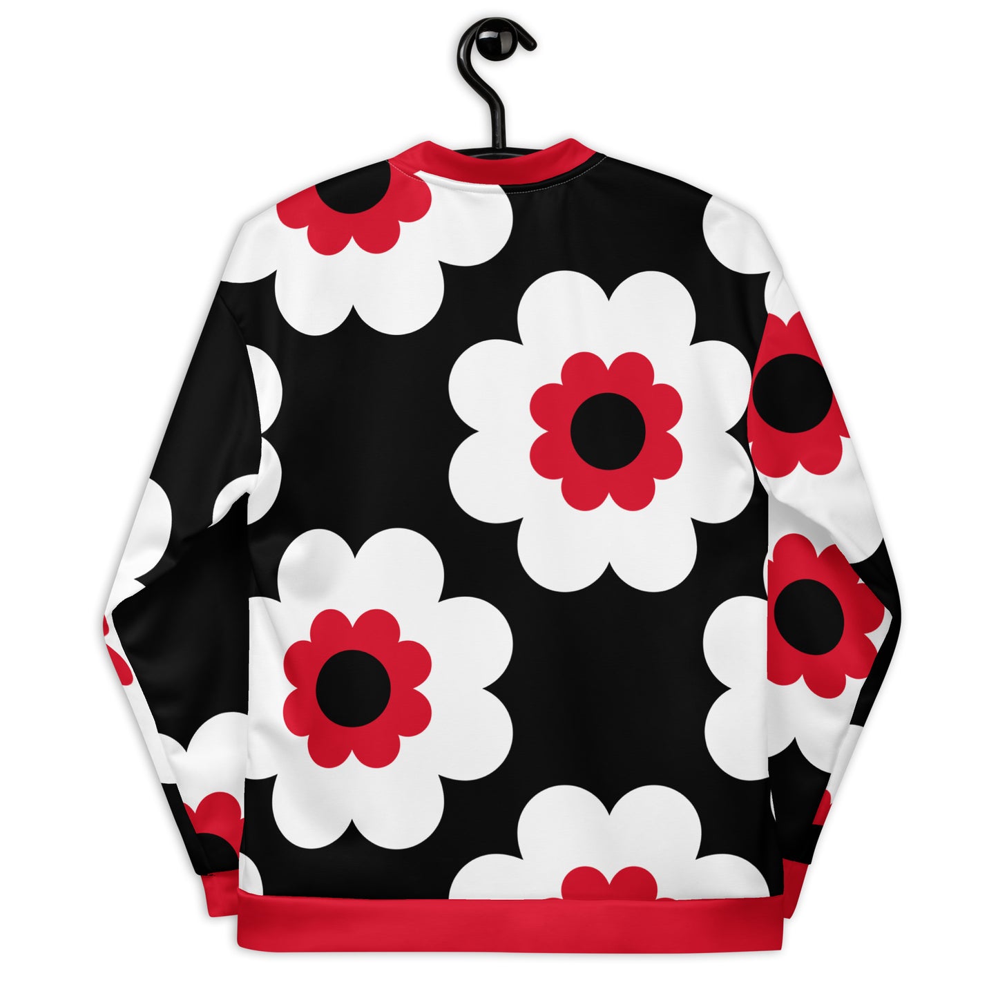 FANCY BLOOM red black - Bomber Jacket