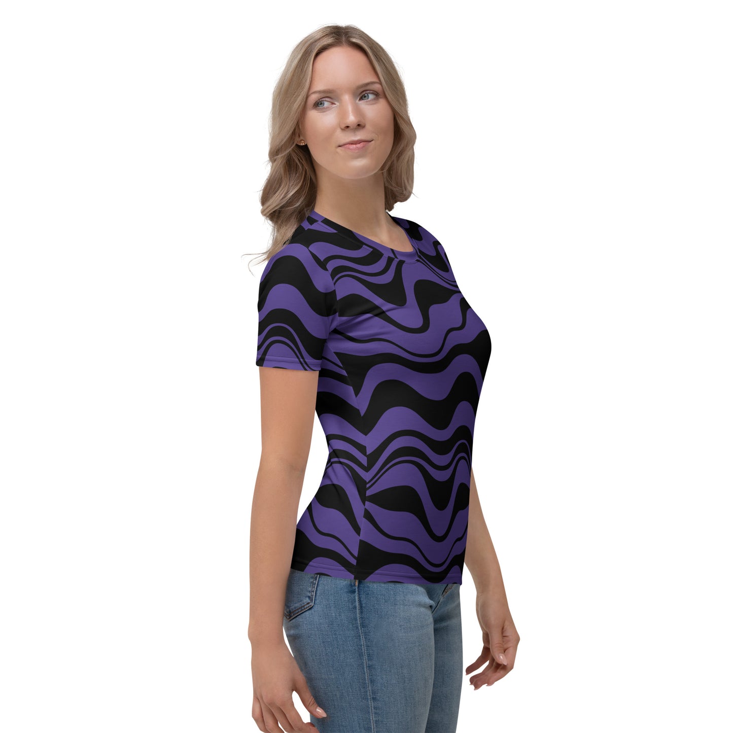ENERGY WAVES purple black - Woman's T-Shirt