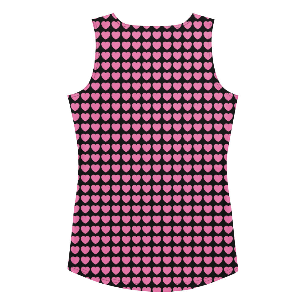 Tank Top - HERTTAHOUND HEARTS pink