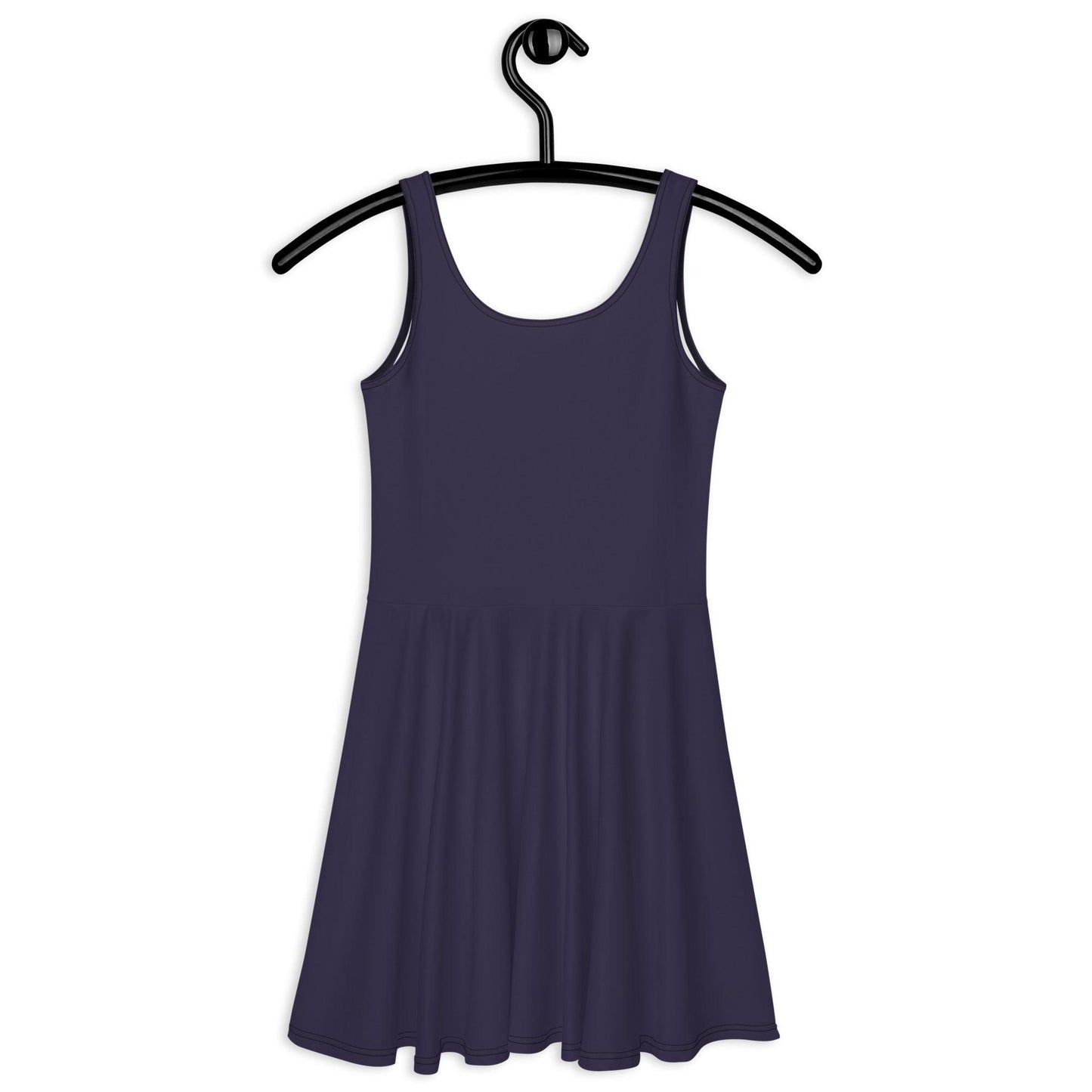 Skater dress - DARK BLUE - Single color