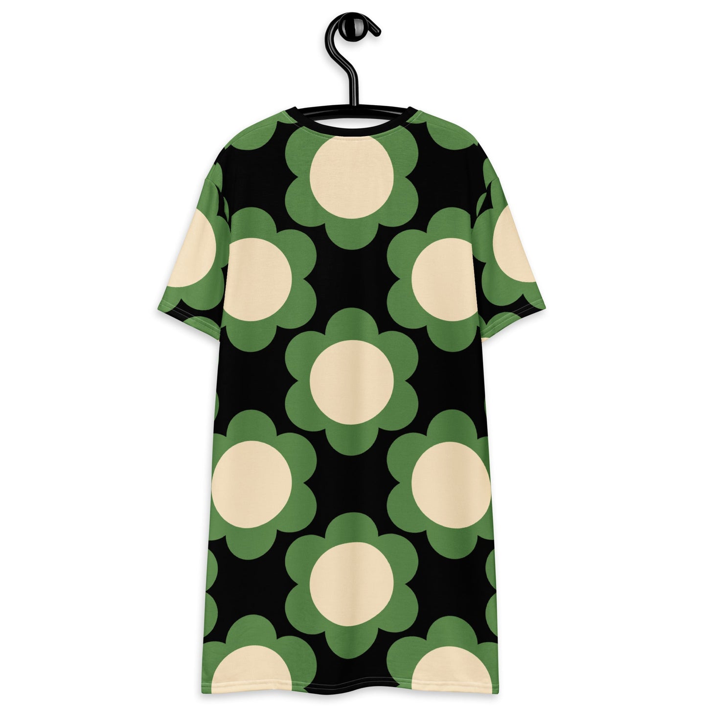 T-shirt dress - ELLIE green black - Classic floral print