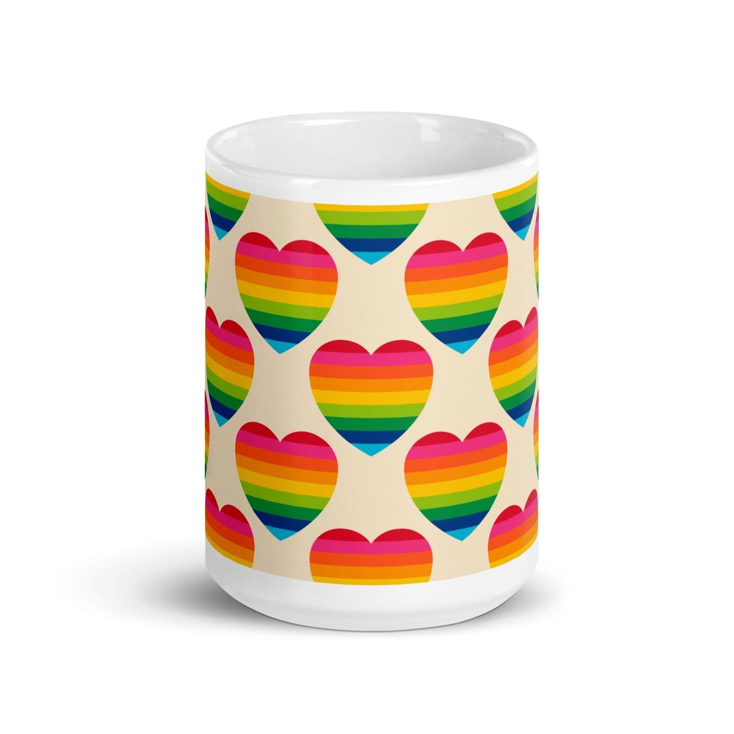Mug - ELLIE LOVE rainbow - Bold heart print