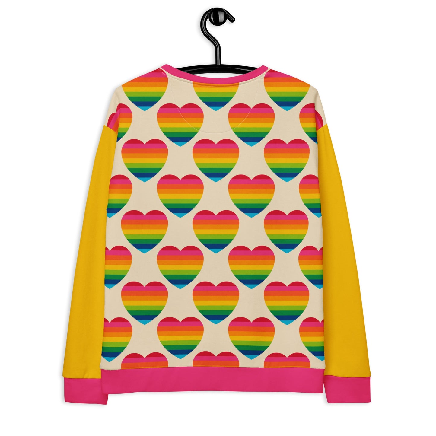 Sweatshirt - ELLIE LOVE rainbow - Bold heart print