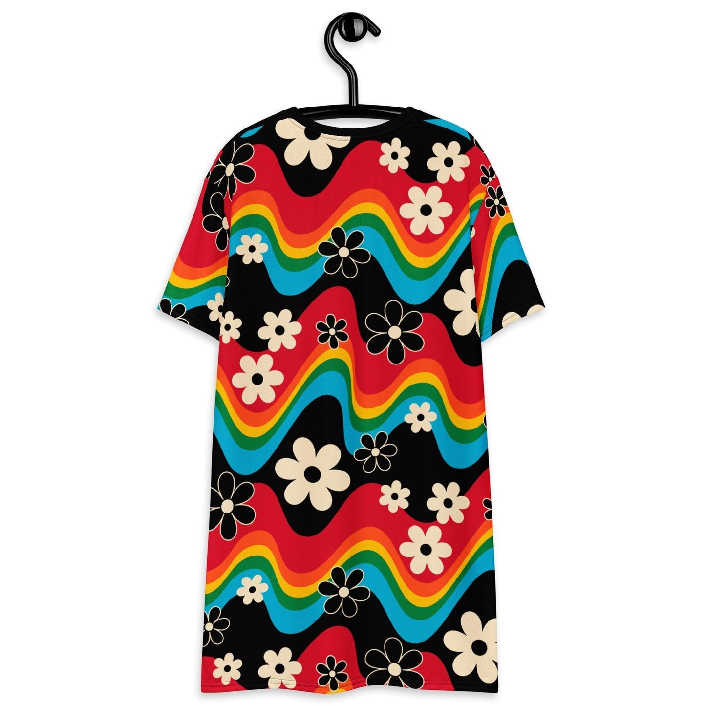 T-shirt dress - FLORA RAVE - Bold stripes and flowers print
