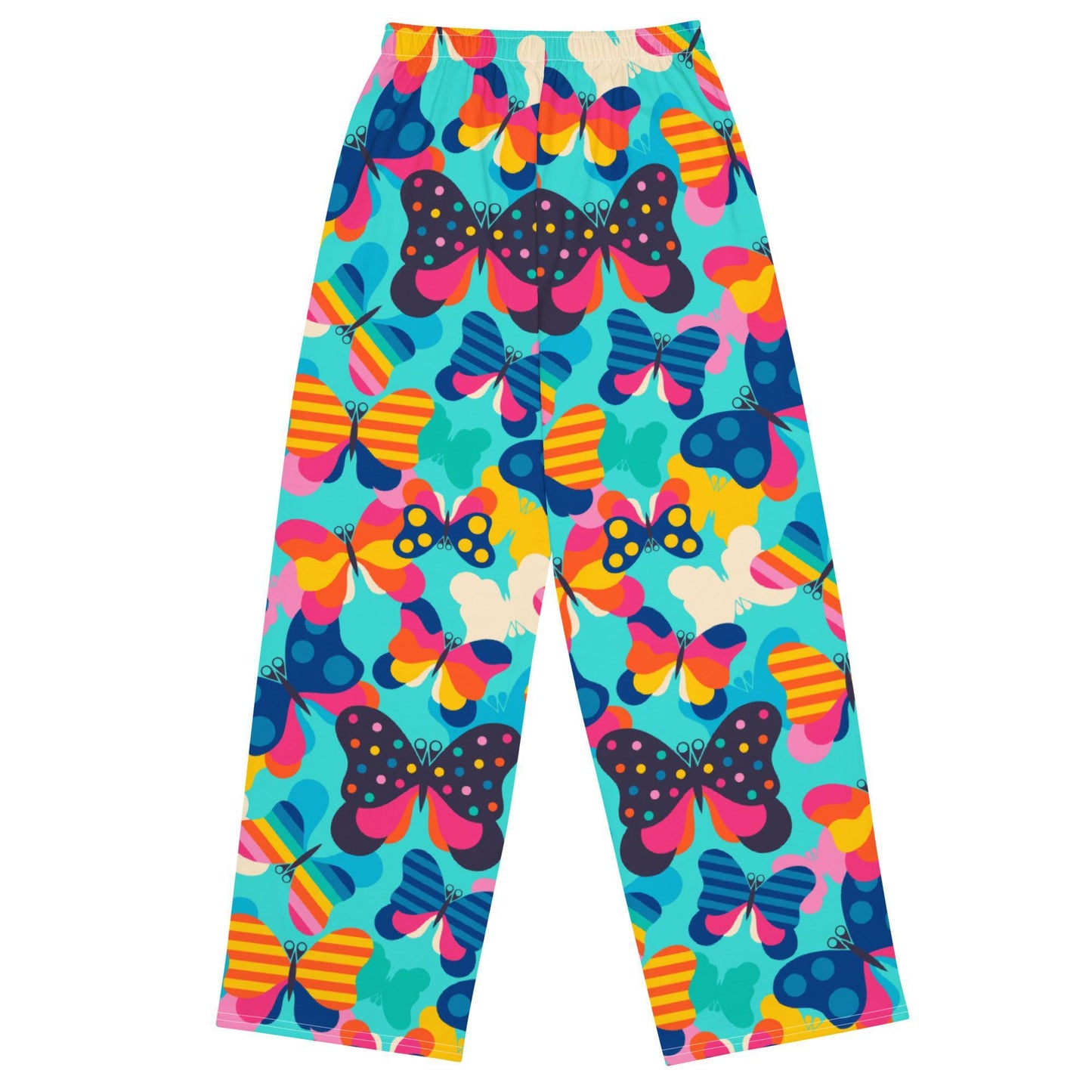 Pants - FLYRAVE turquoise - Colorful Butterfly Print