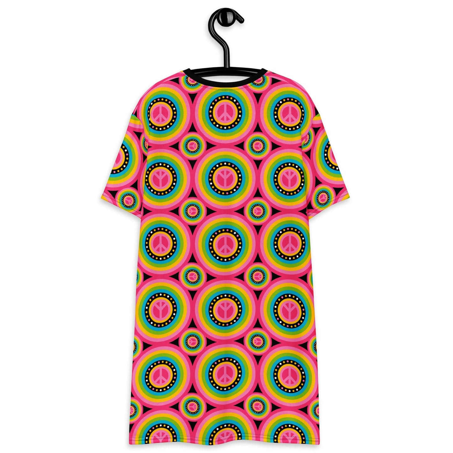 T-shirt dress - HIPPIE HURRAY sweet - Hippie Symbols & colorful circles