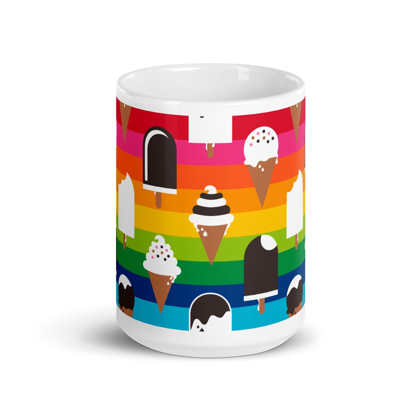 Mug - JÄDE rainbow - Happy ice cream print