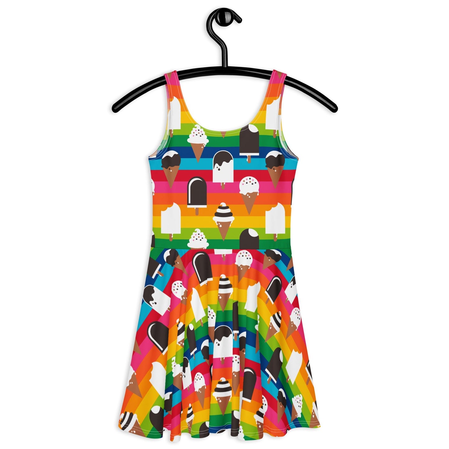 Skater dress - JÄDE rainbow - Happy ice cream print