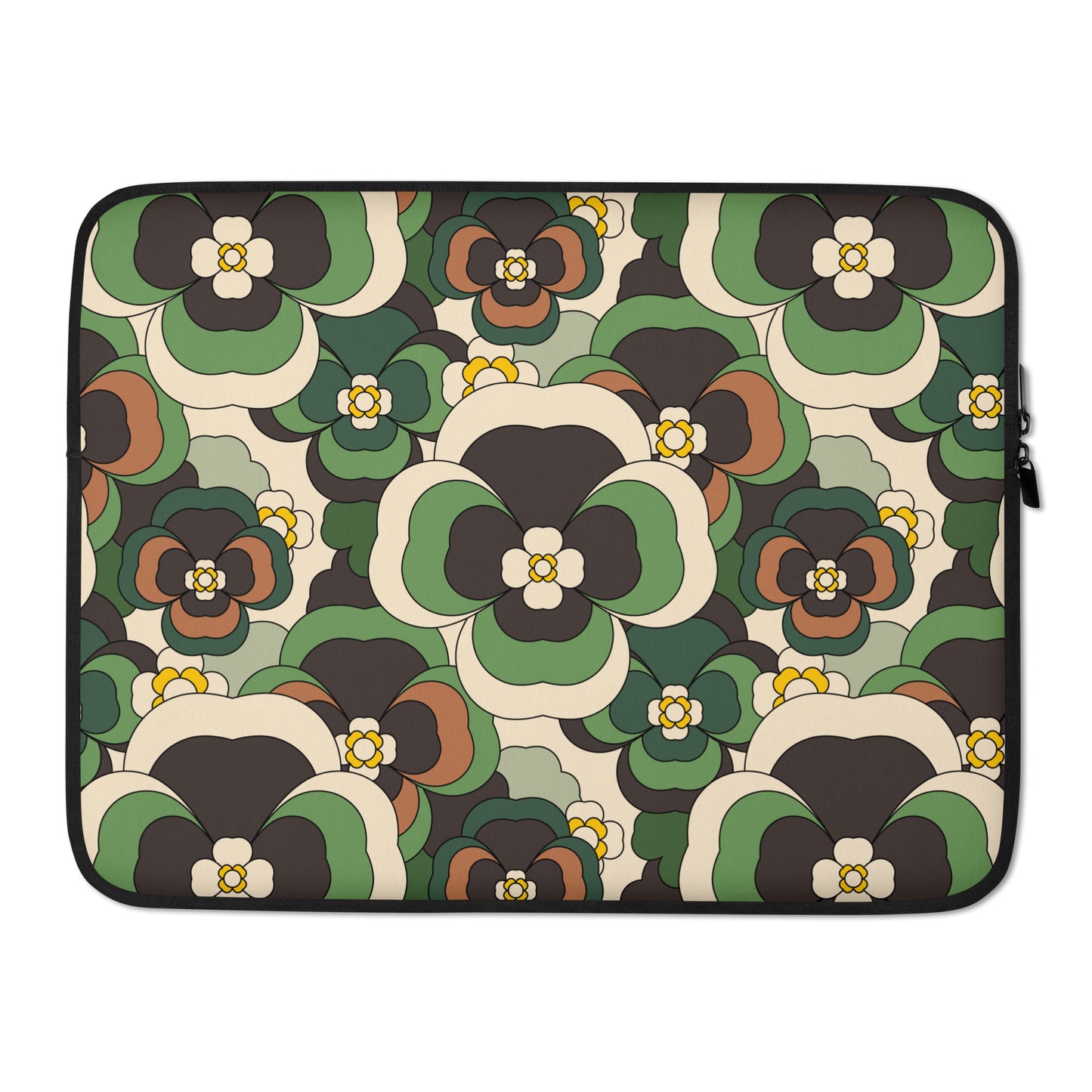 Laptop Sleeve - PANSY FANTASY green