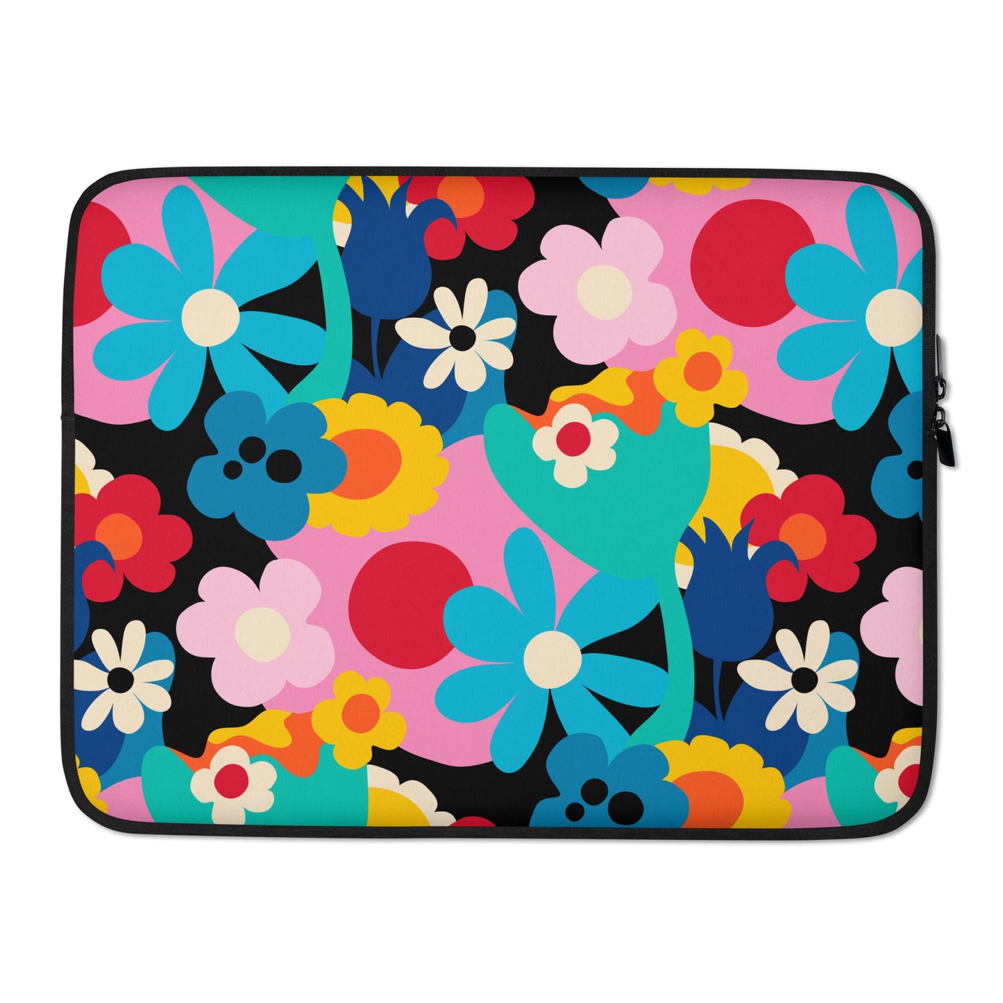 Laptop sleeve - FLORALEI - Artsy flower print 15″