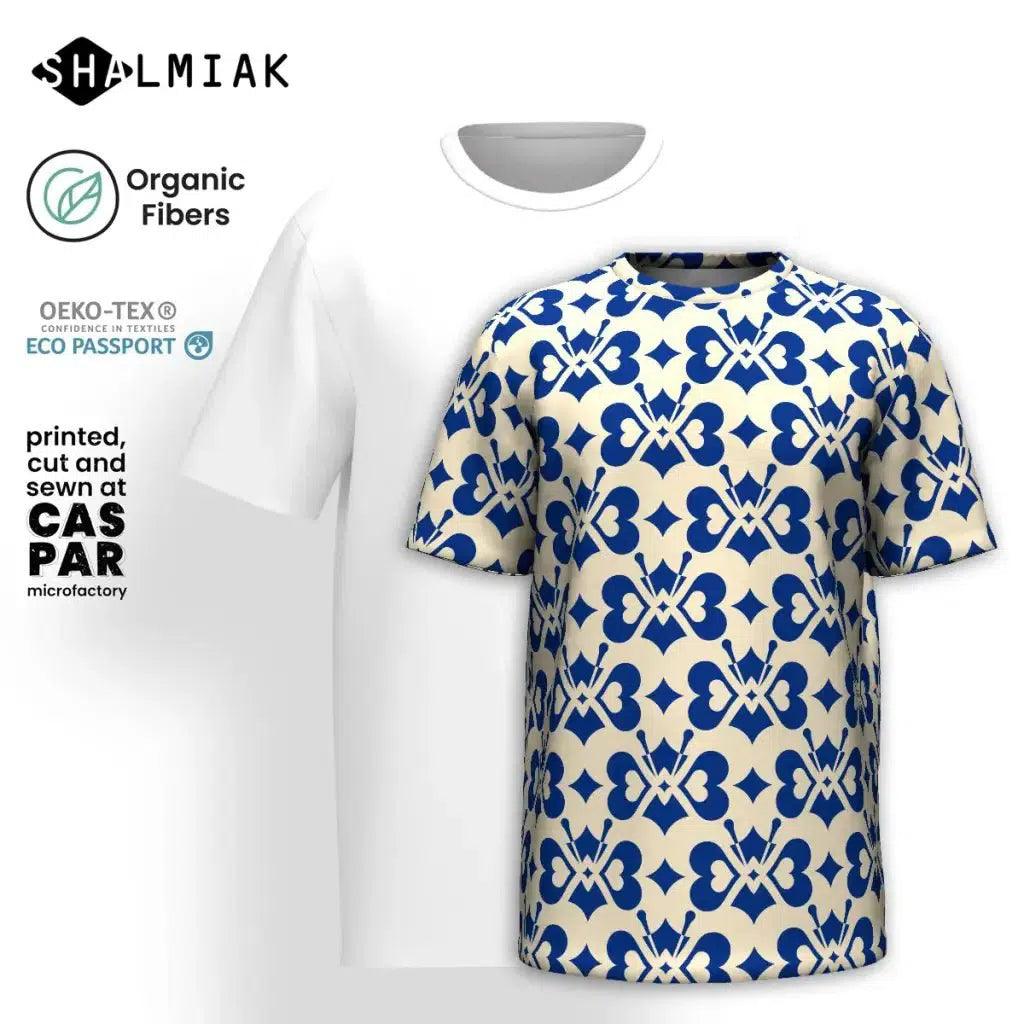 Organic cotton t-shirt - LOVE BUTTERFLY bluelight - Graphic butterfly print