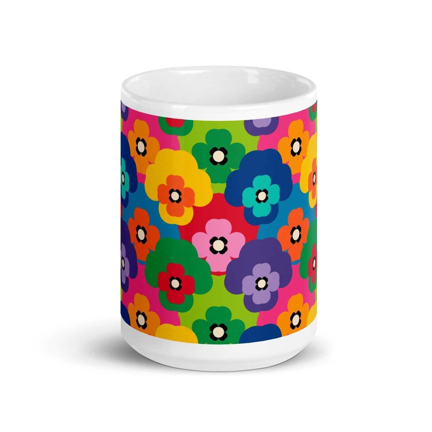 Mug - PANSY FAB - Colorful pansy flower print