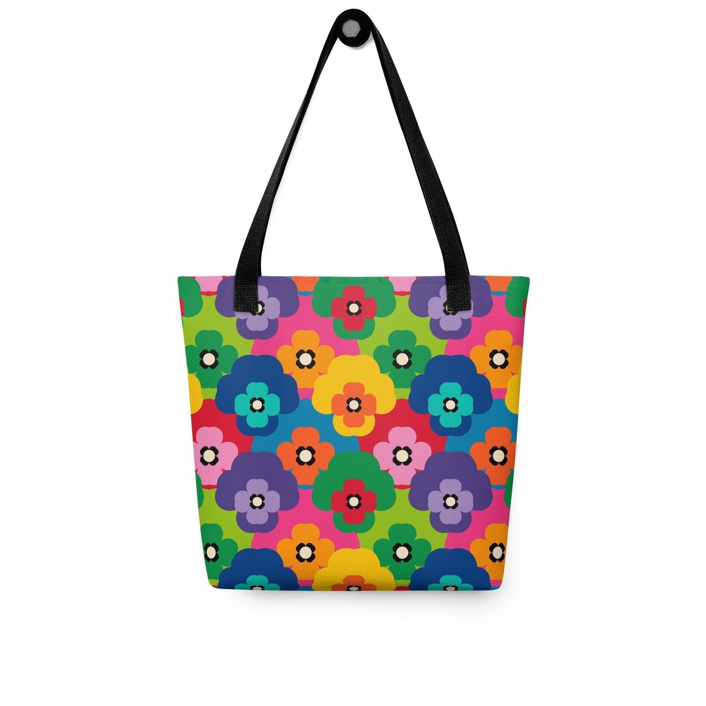 Tote bag - PANSY FAB - Colorful pansy flower print Default Title
