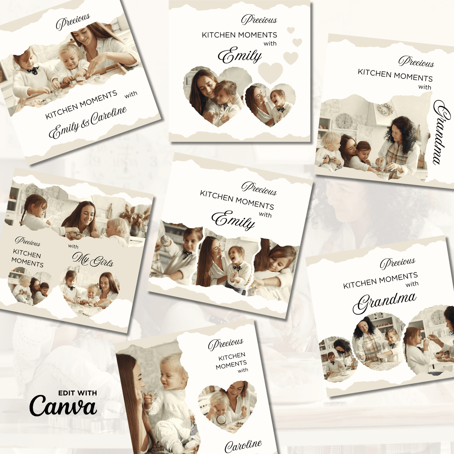 Canva Templates - Precious Family Recipes - Book | SHALMIAK