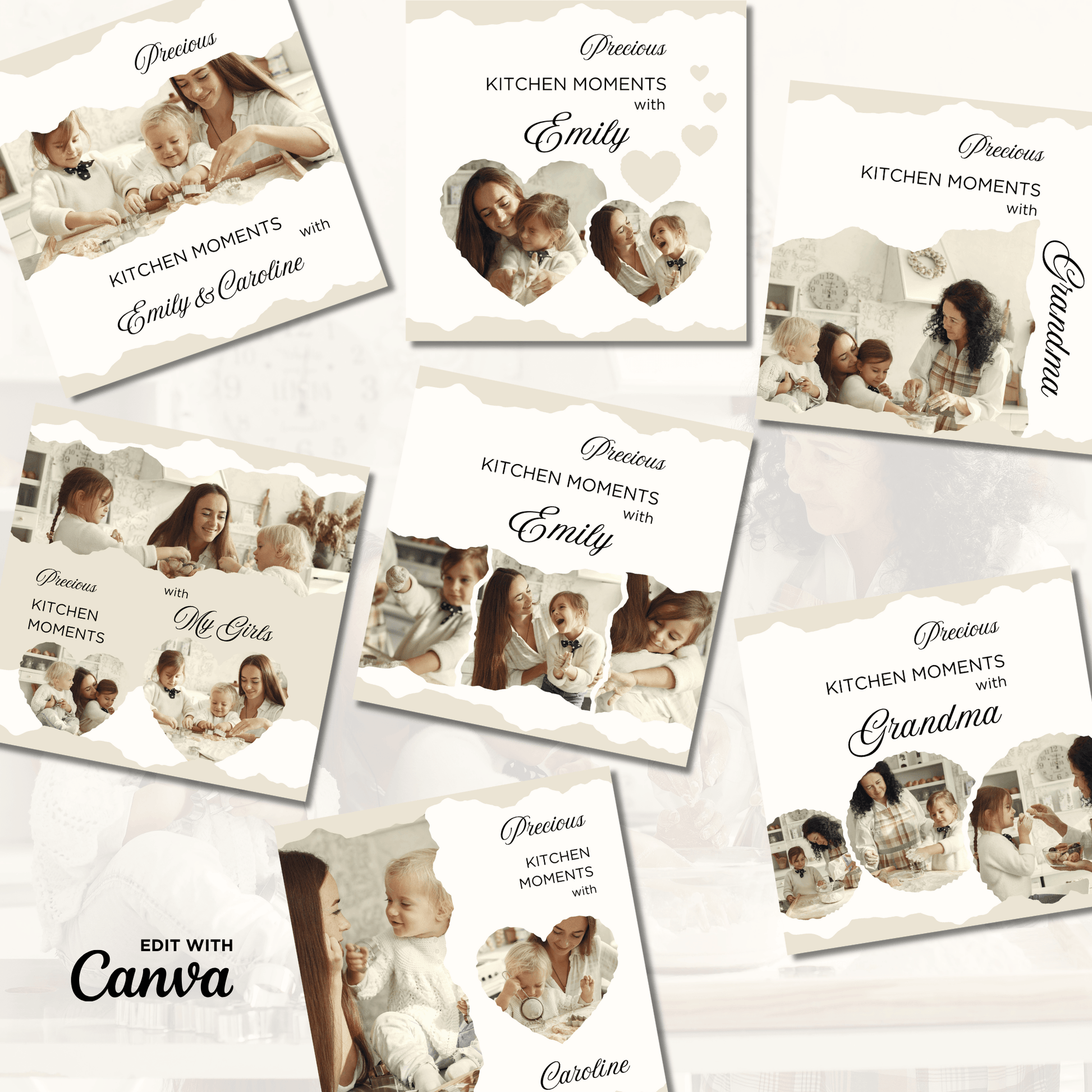 Canva Templates - Precious Family Recipes - Book | SHALMIAK