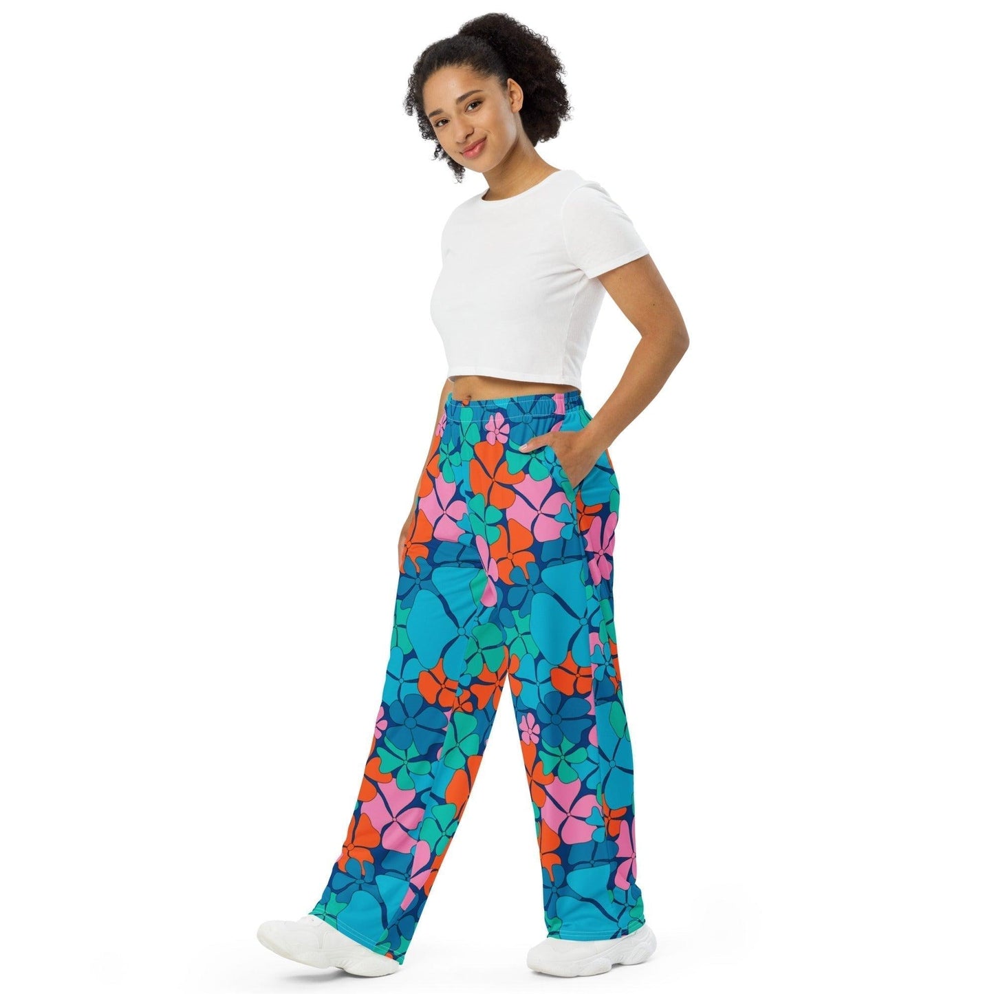 ADELIE blue orange - Pants | SHALMIAK