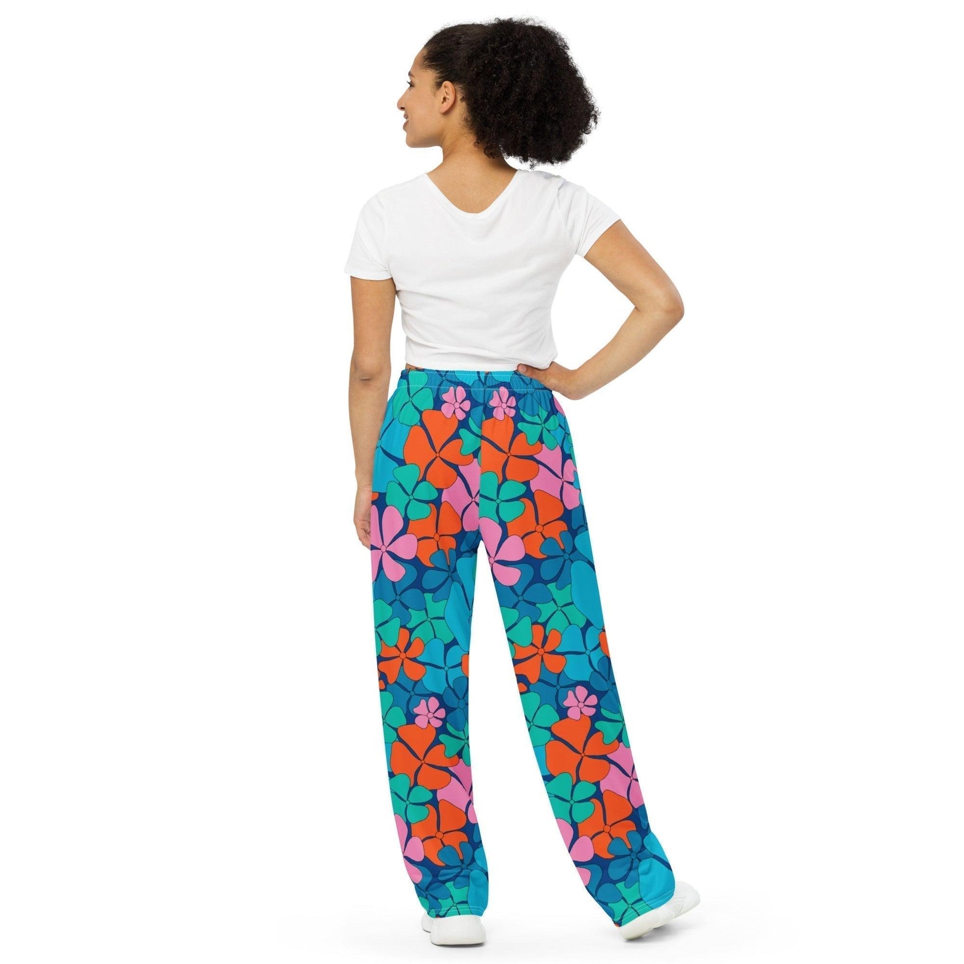 ADELIE blue orange - Pants | SHALMIAK