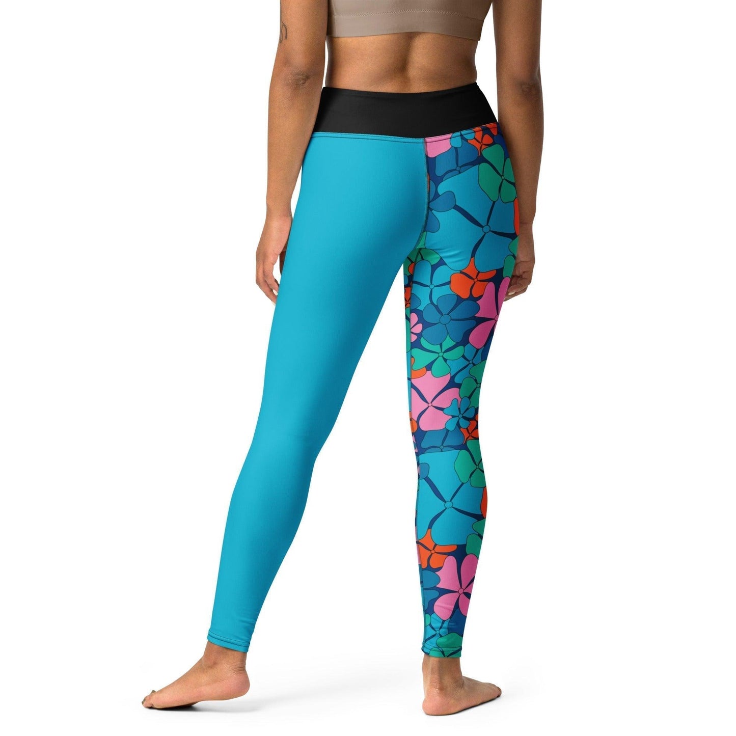 ADELIE orange blue - Yoga Leggings | SHALMIAK