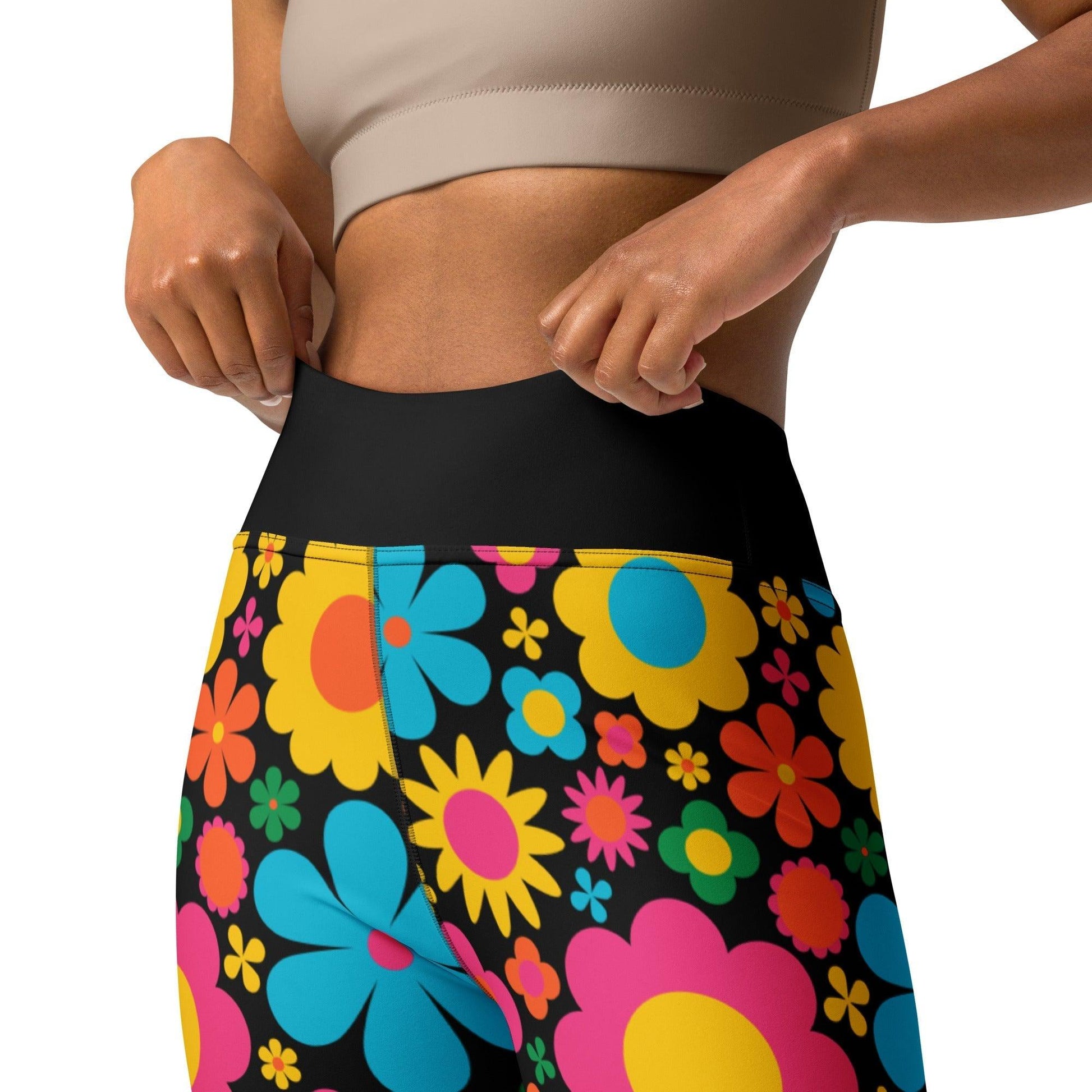 BLOOMPOP happy -2- Yoga Leggings | SHALMIAK