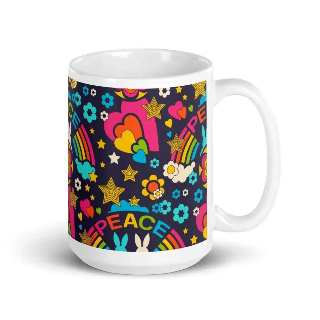 BUNNY PEACE darkblue - Mug | SHALMIAK