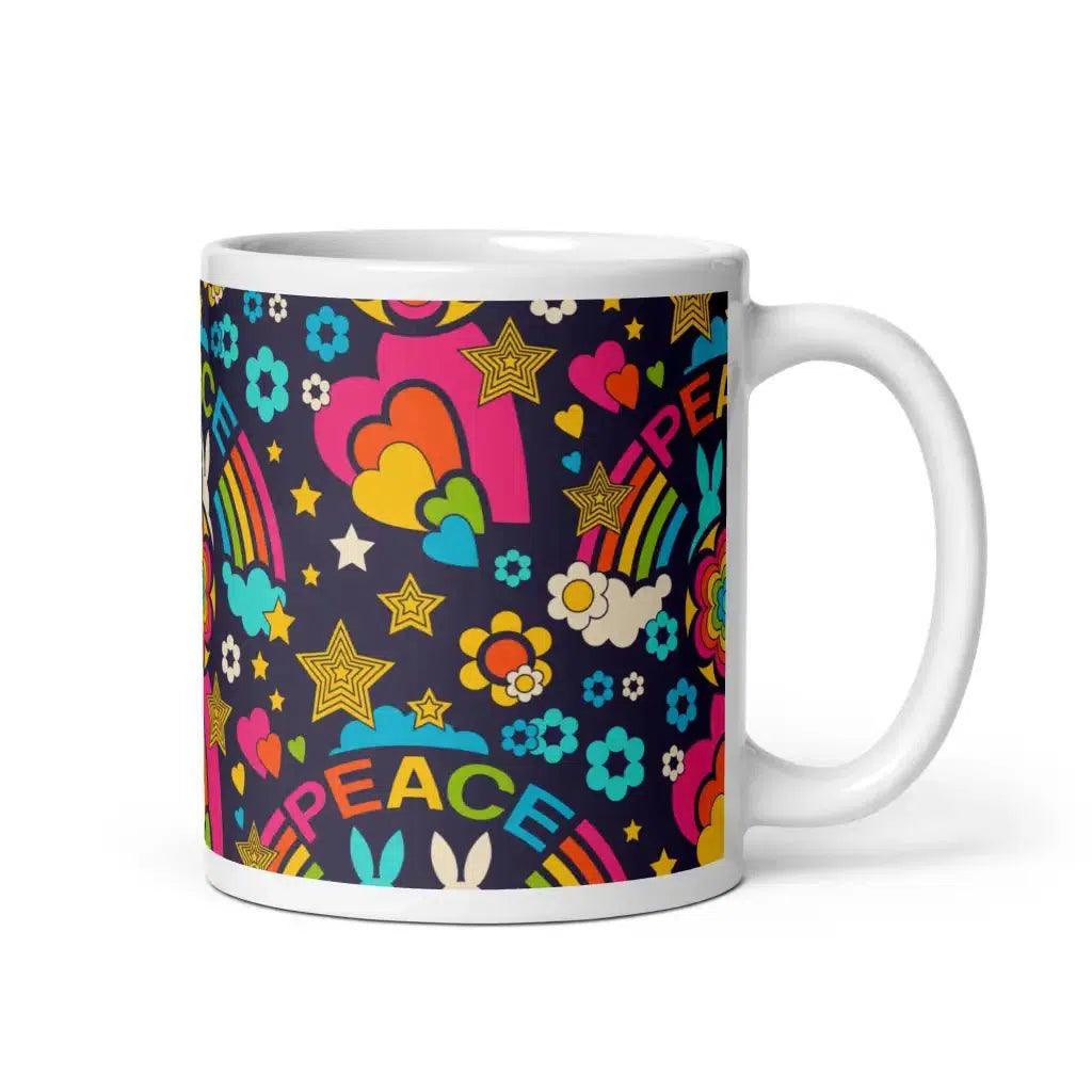 BUNNY PEACE darkblue - Mug | SHALMIAK