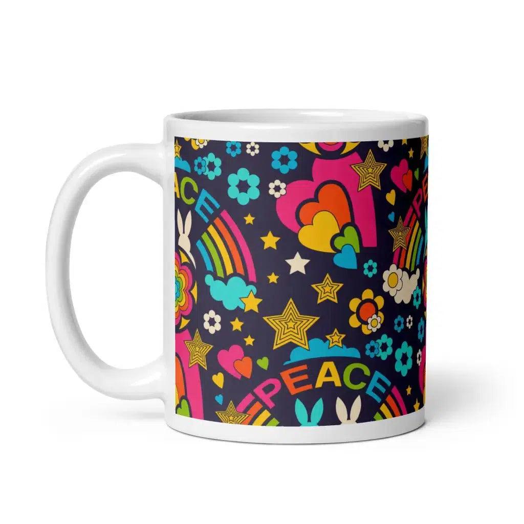 BUNNY PEACE darkblue - Mug | SHALMIAK