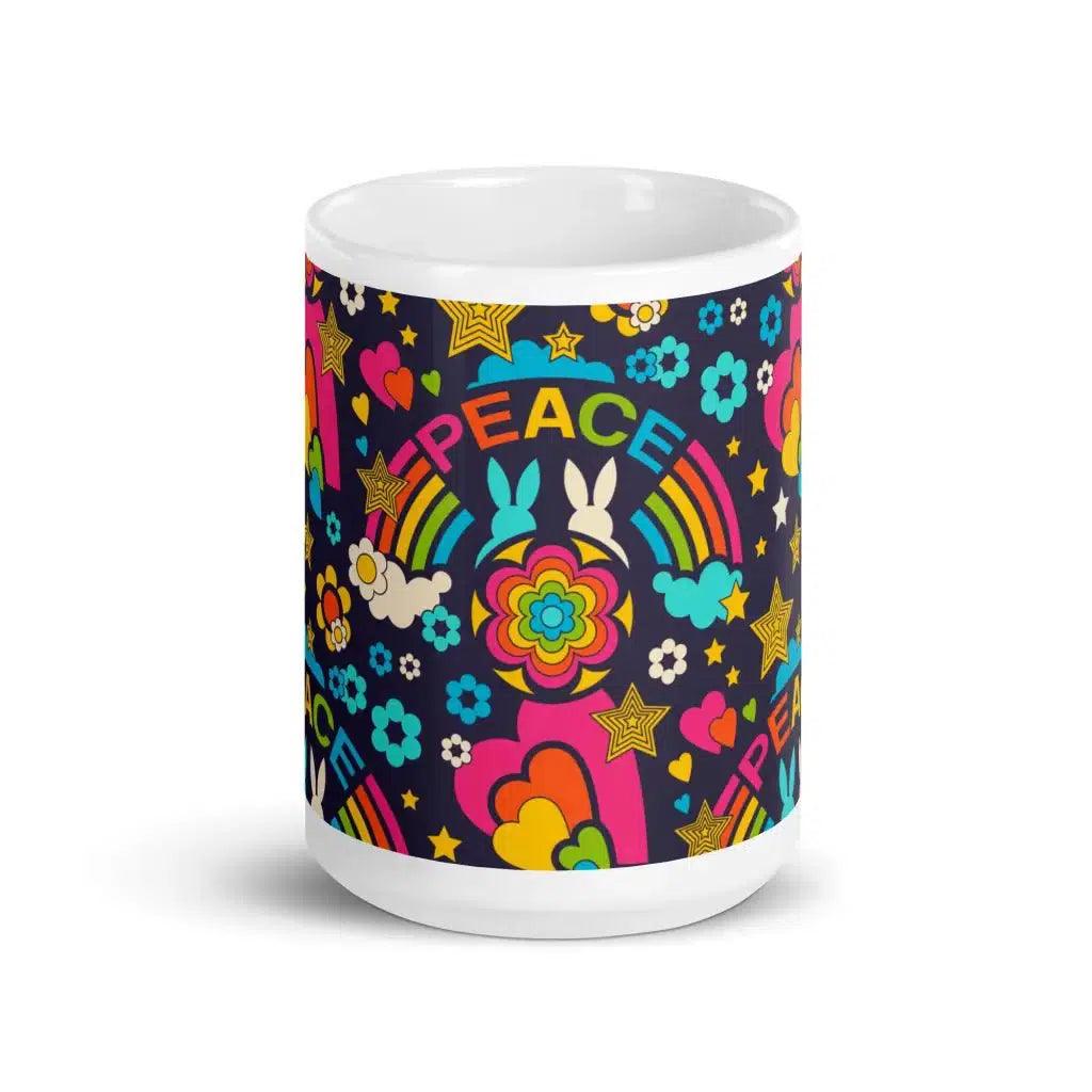 BUNNY PEACE darkblue - Mug | SHALMIAK