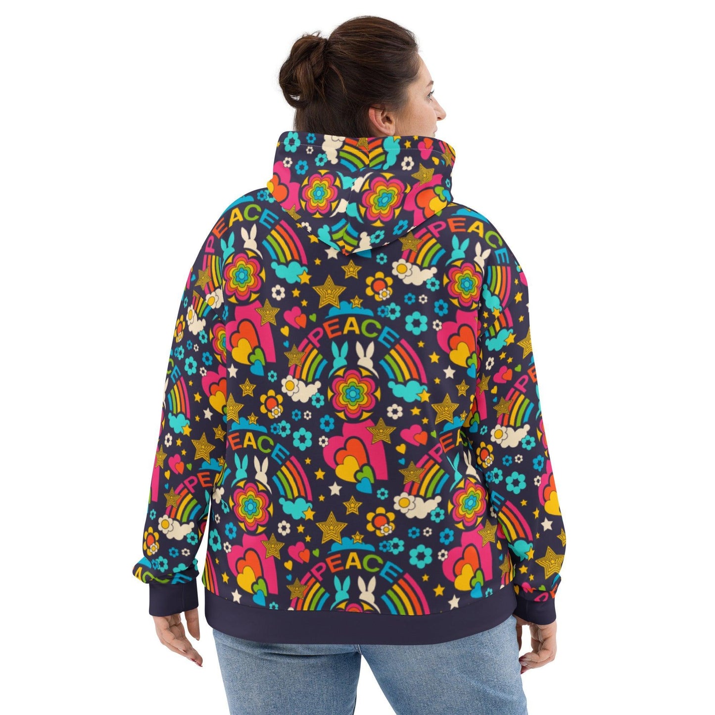 BUNNY PEACE darkblue - Hoodie