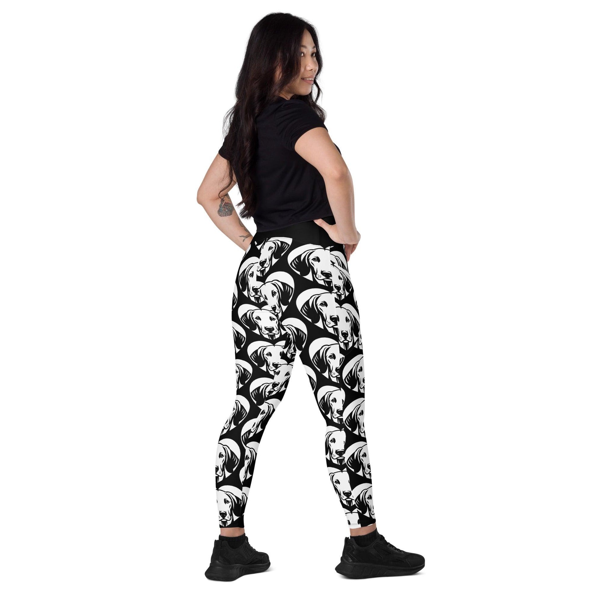 DOG BREED LEGGINGS with pockets - AMERICAN FOXHOUND - HERTTAHOUND | SHALMIAK
