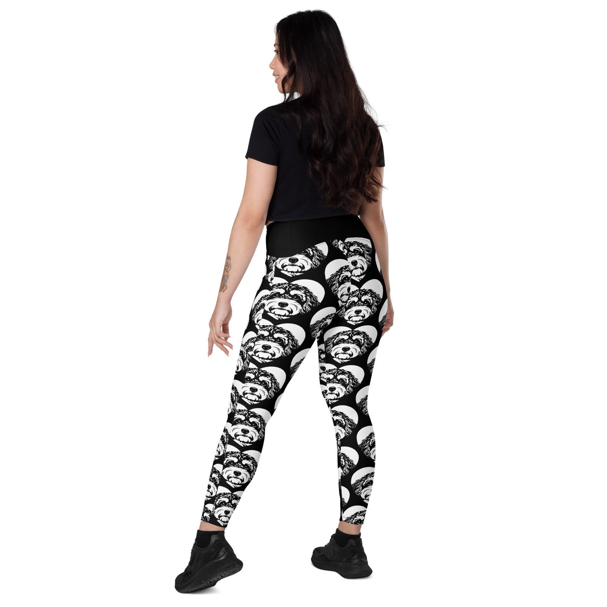 DOG BREED LEGGINGS with pockets - CAVAPOO 2 - HERTTAHOUND | SHALMIAK