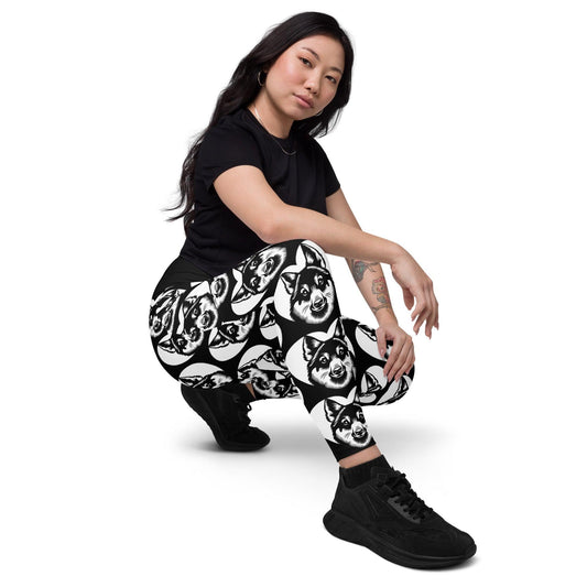 DOG BREED LEGGINGS with pockets - CESKOSLOVENSKÝ VLCIÀK - HERTTAHOUND