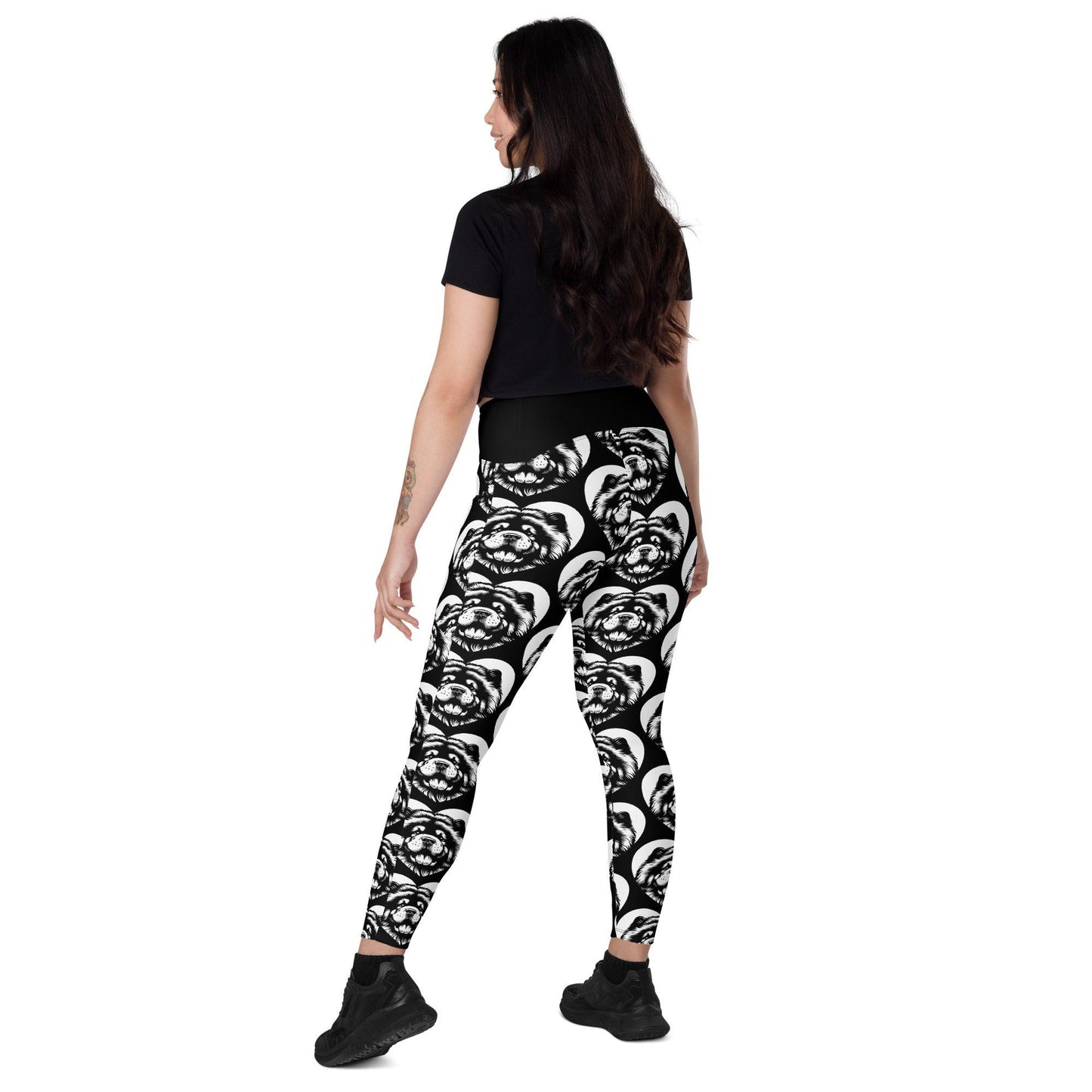 DOG BREED LEGGINGS with pockets - CHOW CHOW - HERTTAHOUND