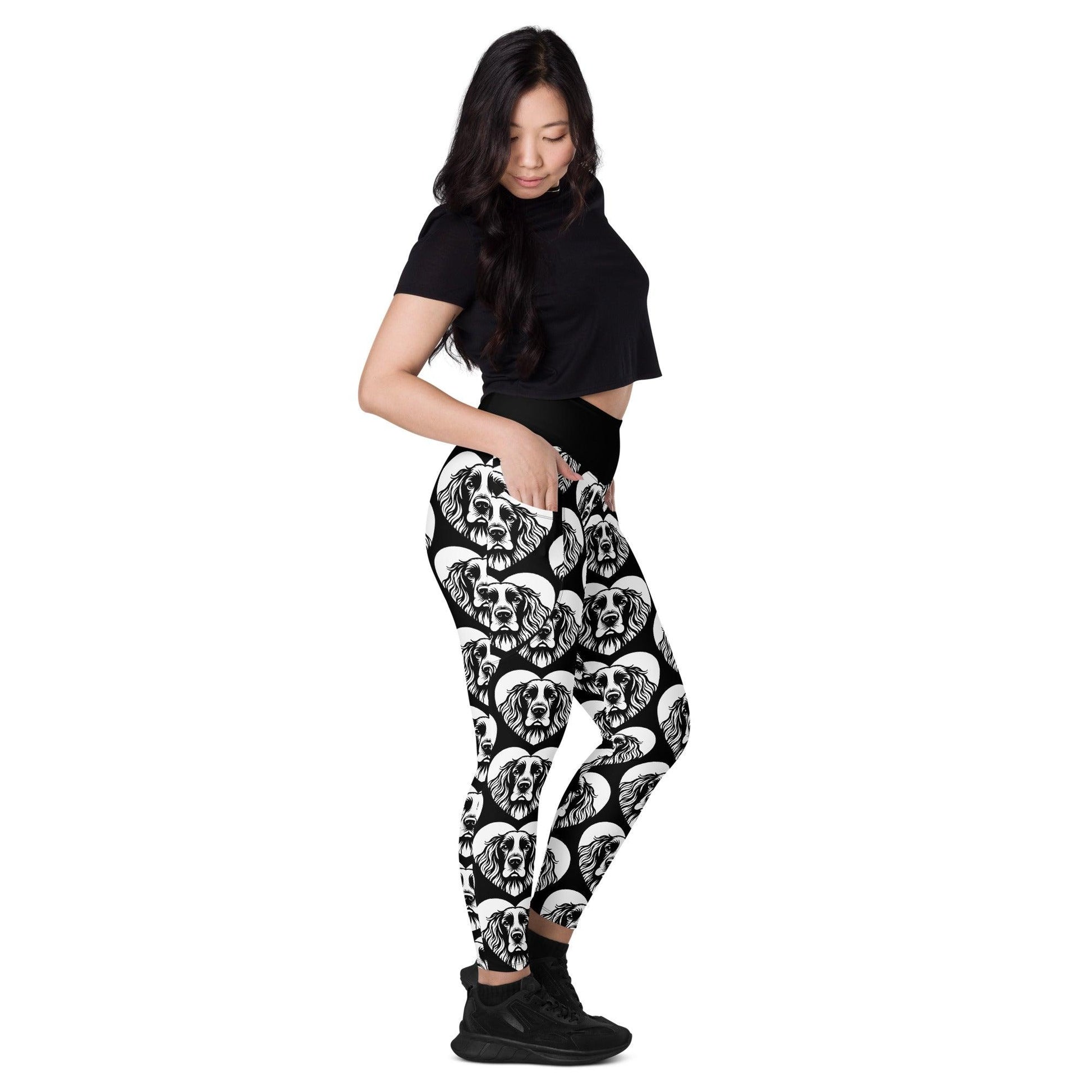 DOG BREED LEGGINGS with pockets - FIELD SPANIEL - HERTTAHOUND | SHALMIAK