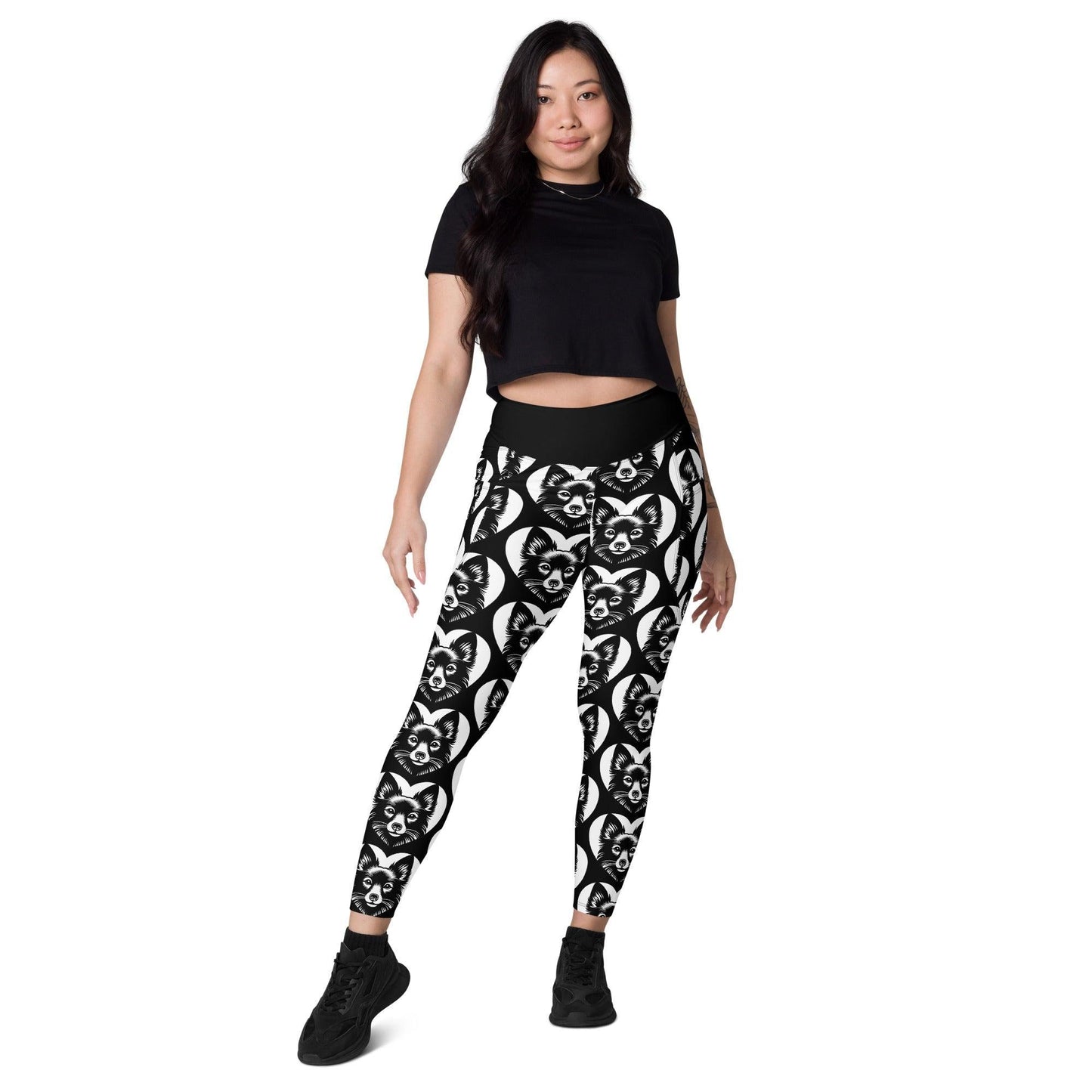 DOG BREED LEGGINGS with pockets - SCHIPPERKE - HERTTAHOUND | SHALMIAK