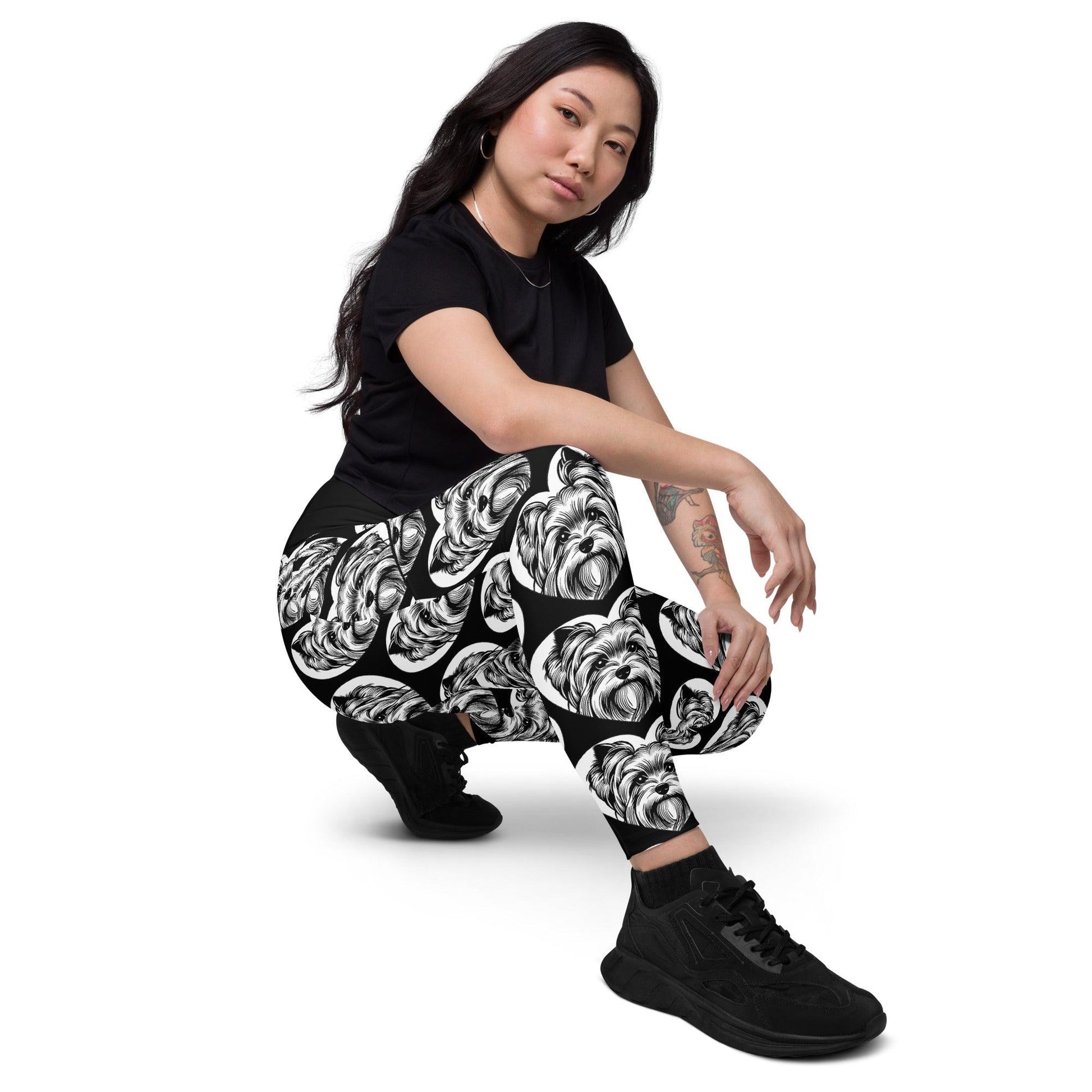 DOG BREED LEGGINGS with pockets - SILKY TERRIER 2 - HERTTAHOUND | SHALMIAK
