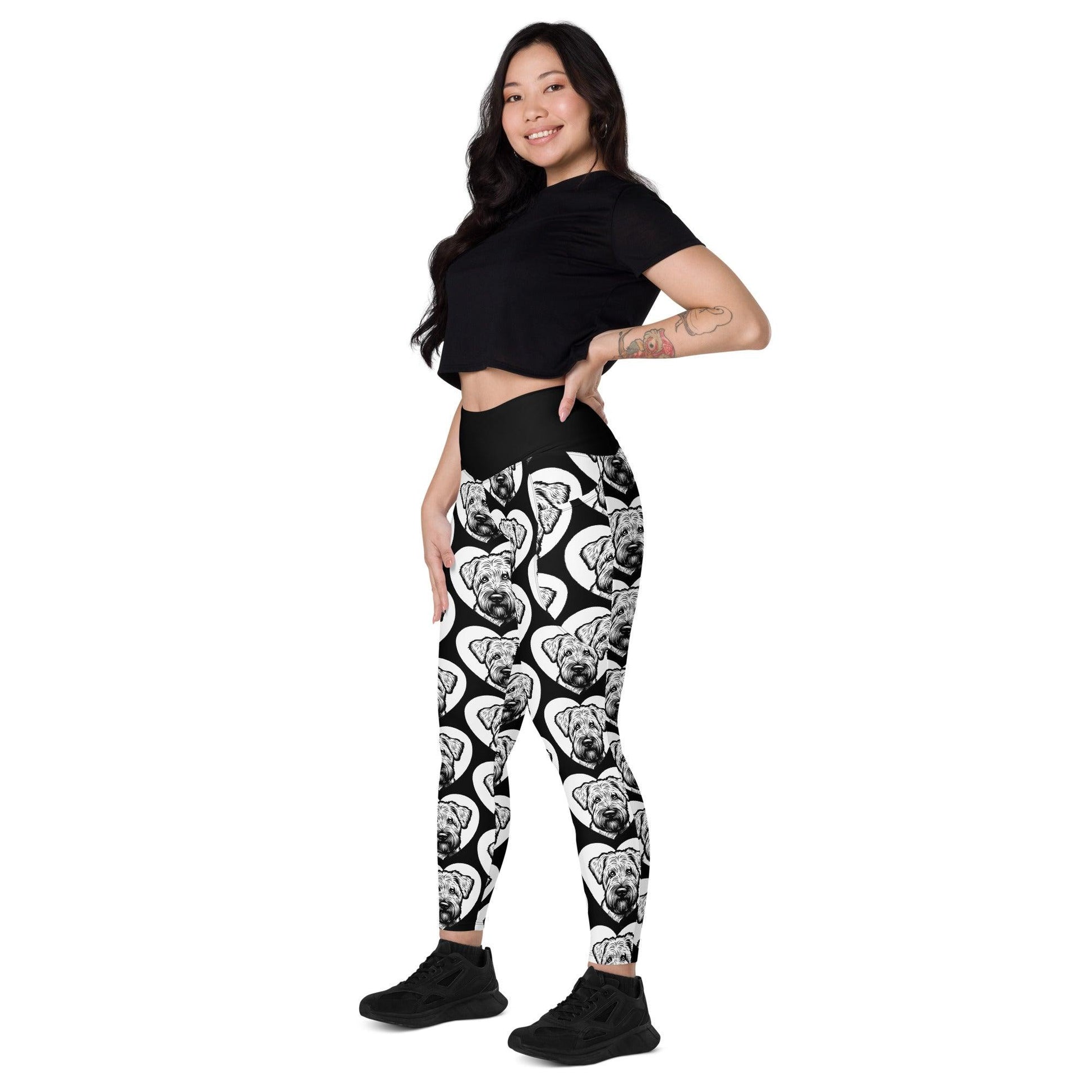 DOG BREED LEGGINGS with pockets - SOFT COATED WHEATEN TERRIER - HERTTAHOUND | SHALMIAK