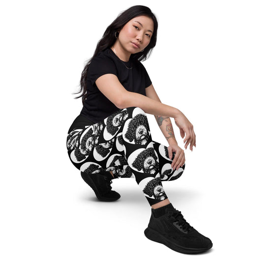 DOG BREED LEGGINGS with pockets - SPANISH WATER DOG - HERTTAHOUND | SHALMIAK