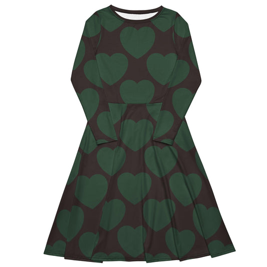 ELLIE LOVE forest - Midi Dress With Pockets | SHALMIAK