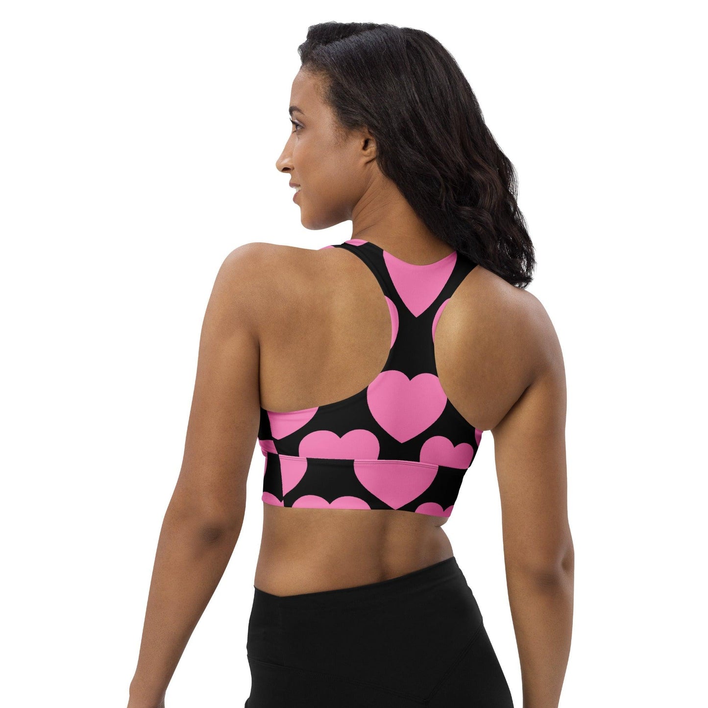 Sports Bra - ELLIE LOVE pink black | SHALMIAK