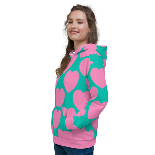 ELLIE LOVE pink mint - Hoodie | SHALMIAK