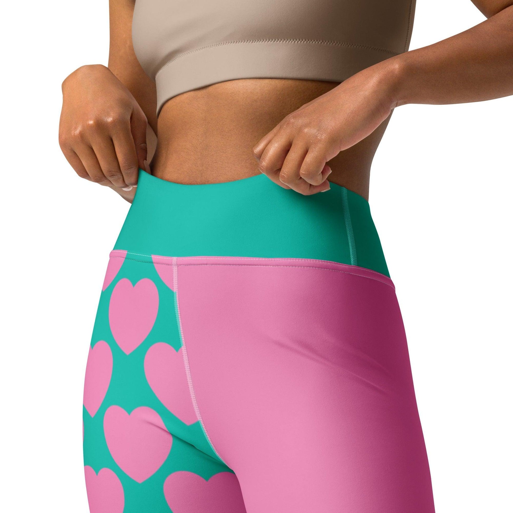 ELLIE LOVE pink mint - Yoga Leggings | SHALMIAK